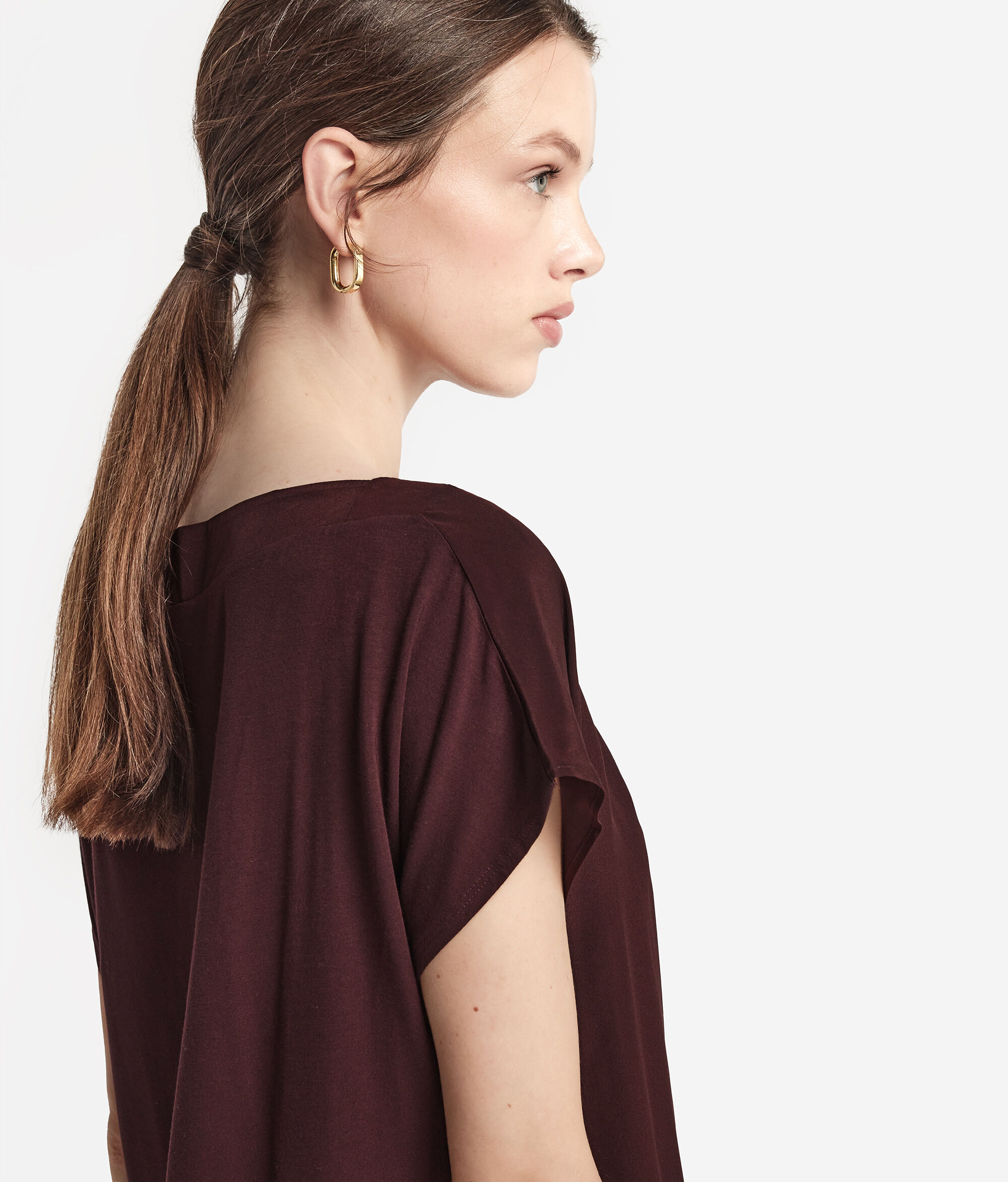 Silk and Modal Boat-Neck T-Shirt
