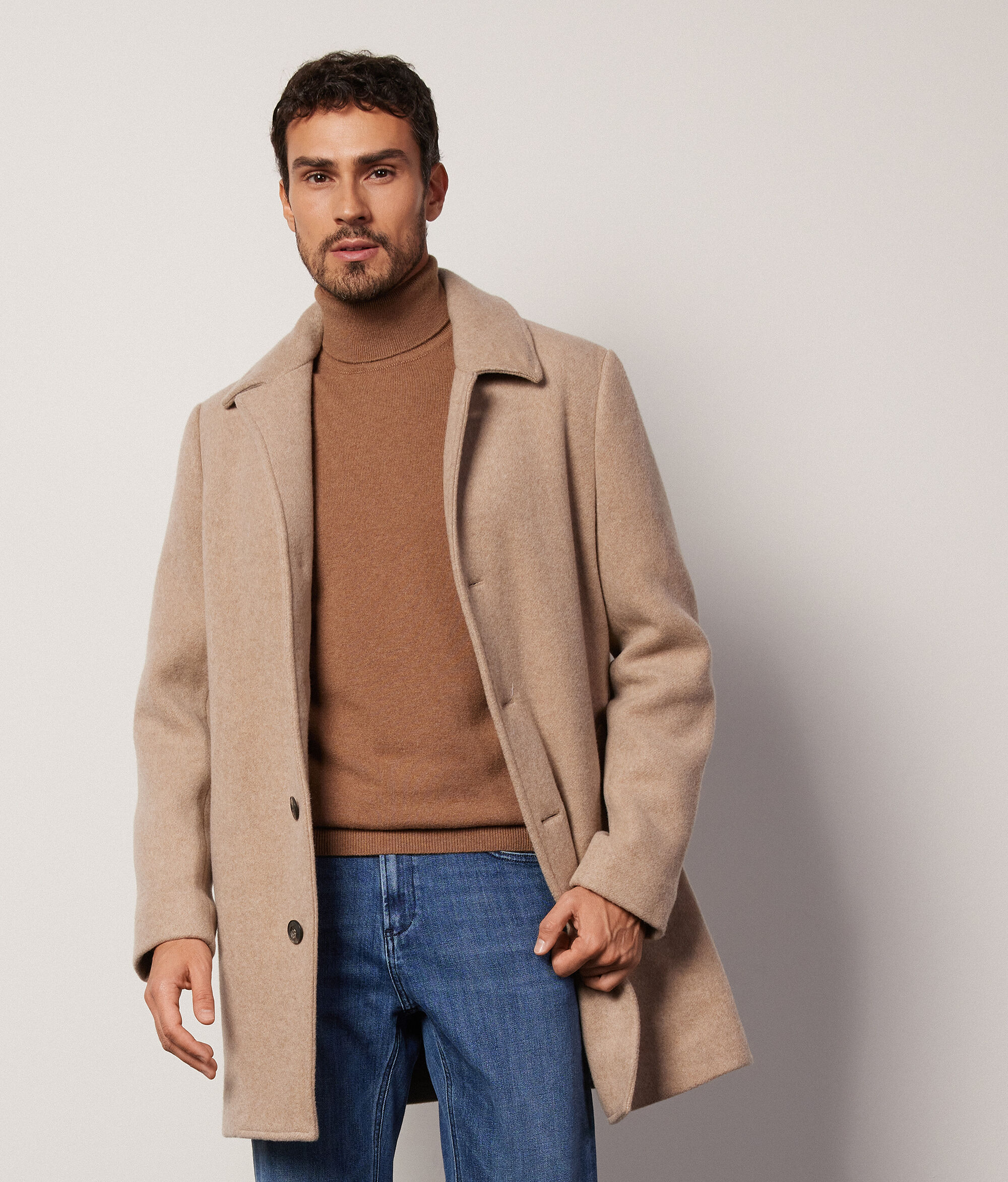 Col roulé homme en cachemire ultra-doux