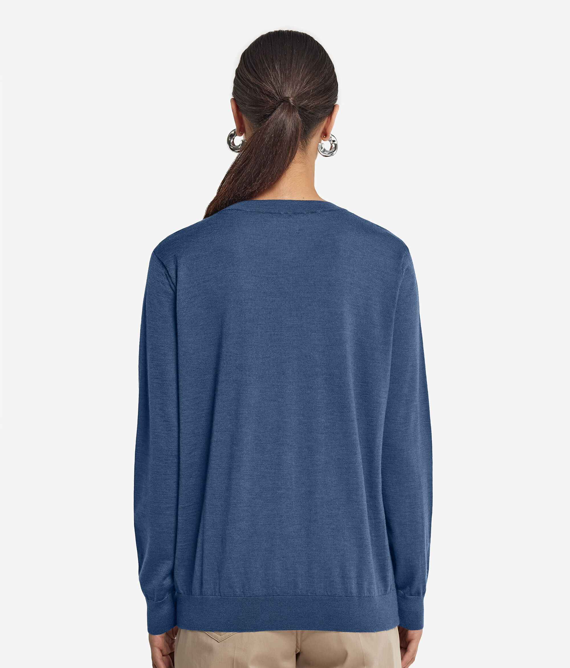 Pullover mit V-Ausschnitt aus Kaschmir Ultrafine