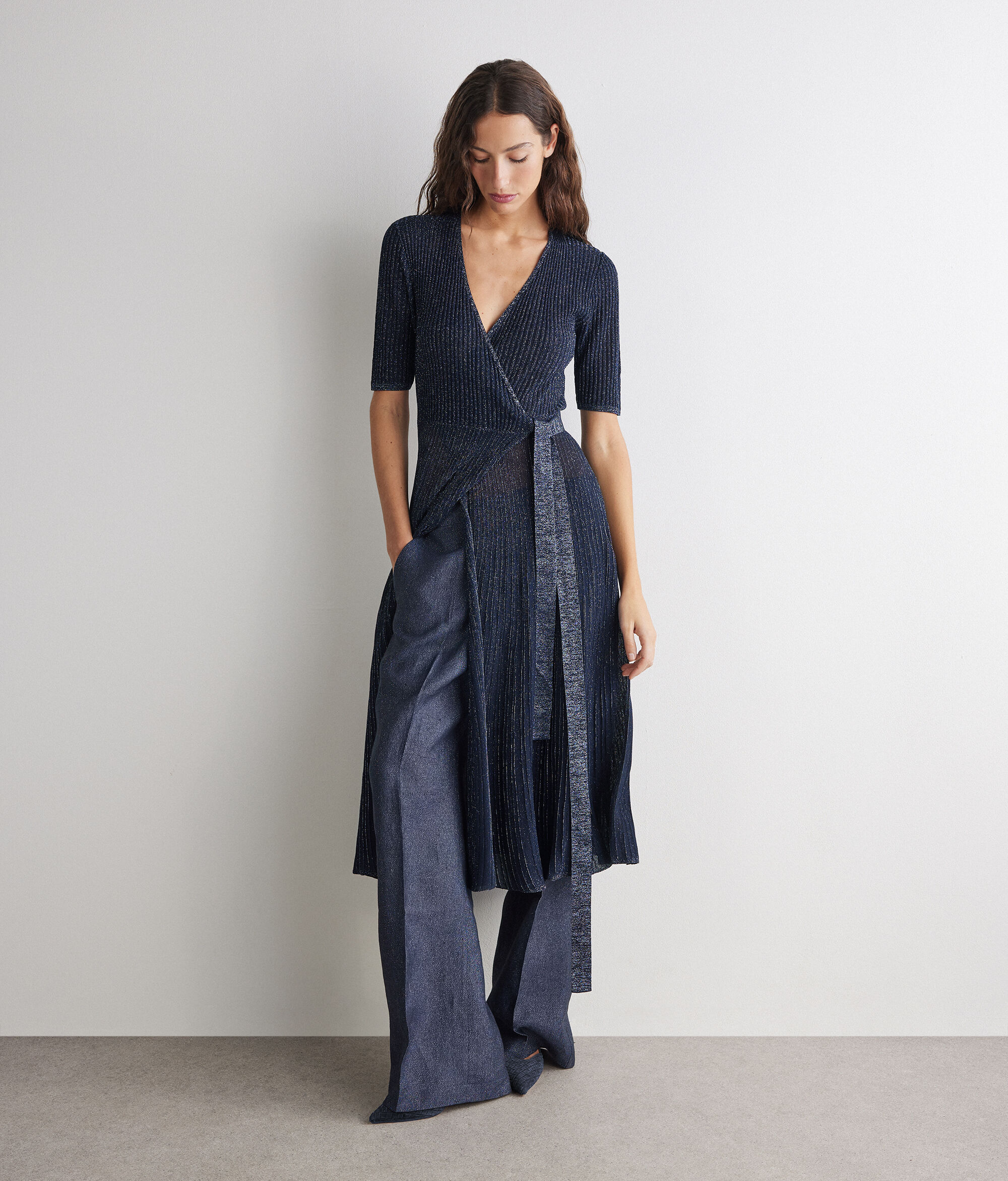 Abito portafoglio plissè