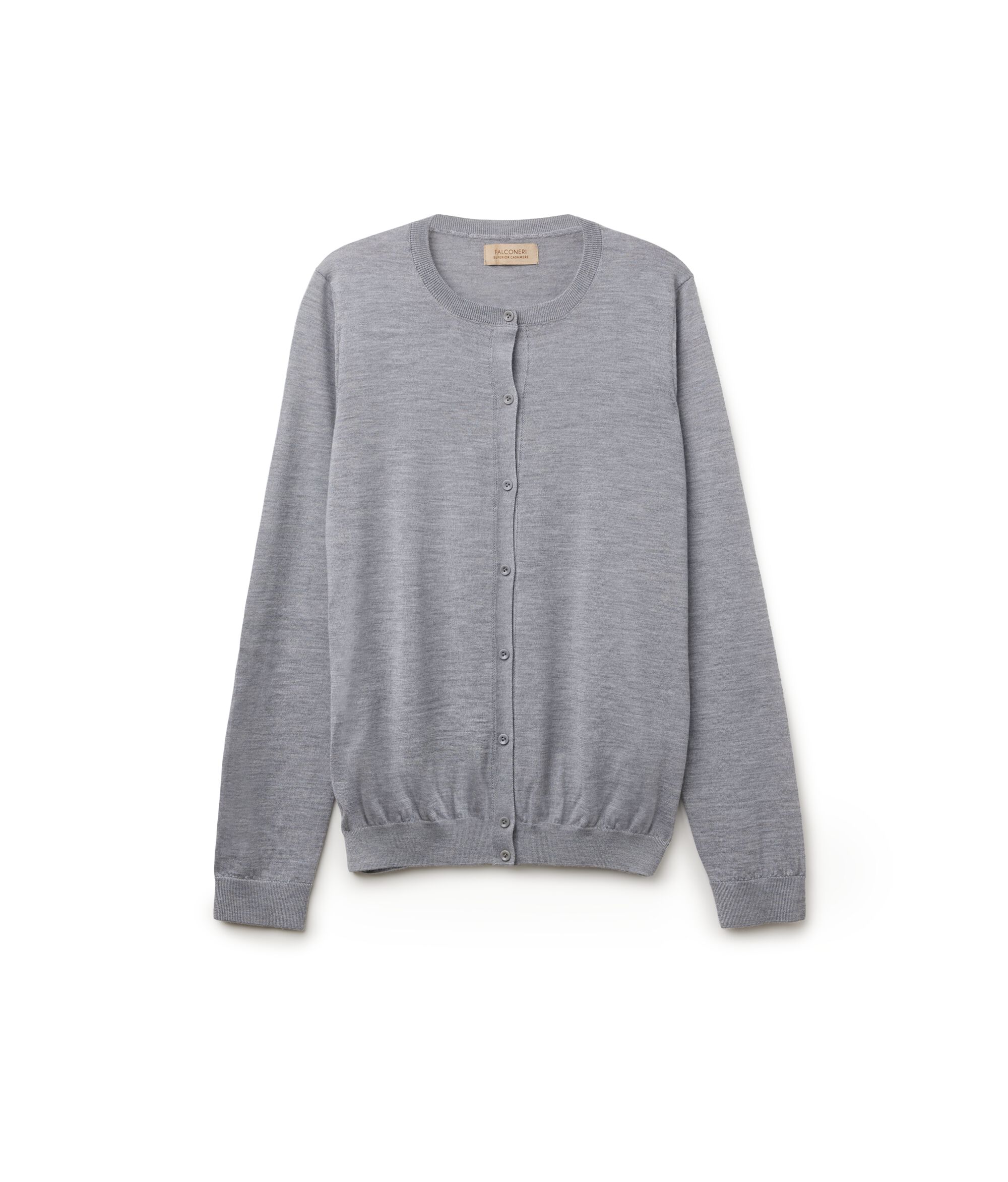 Round-Neck Ultrafine Cashmere Cardigan_8984