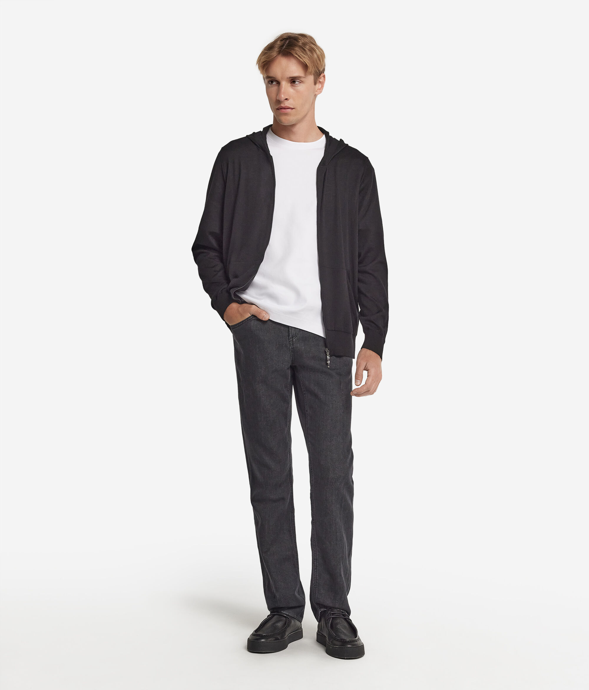 Sweatshirt mit Kapuze aus Ultrafine Kaschmir