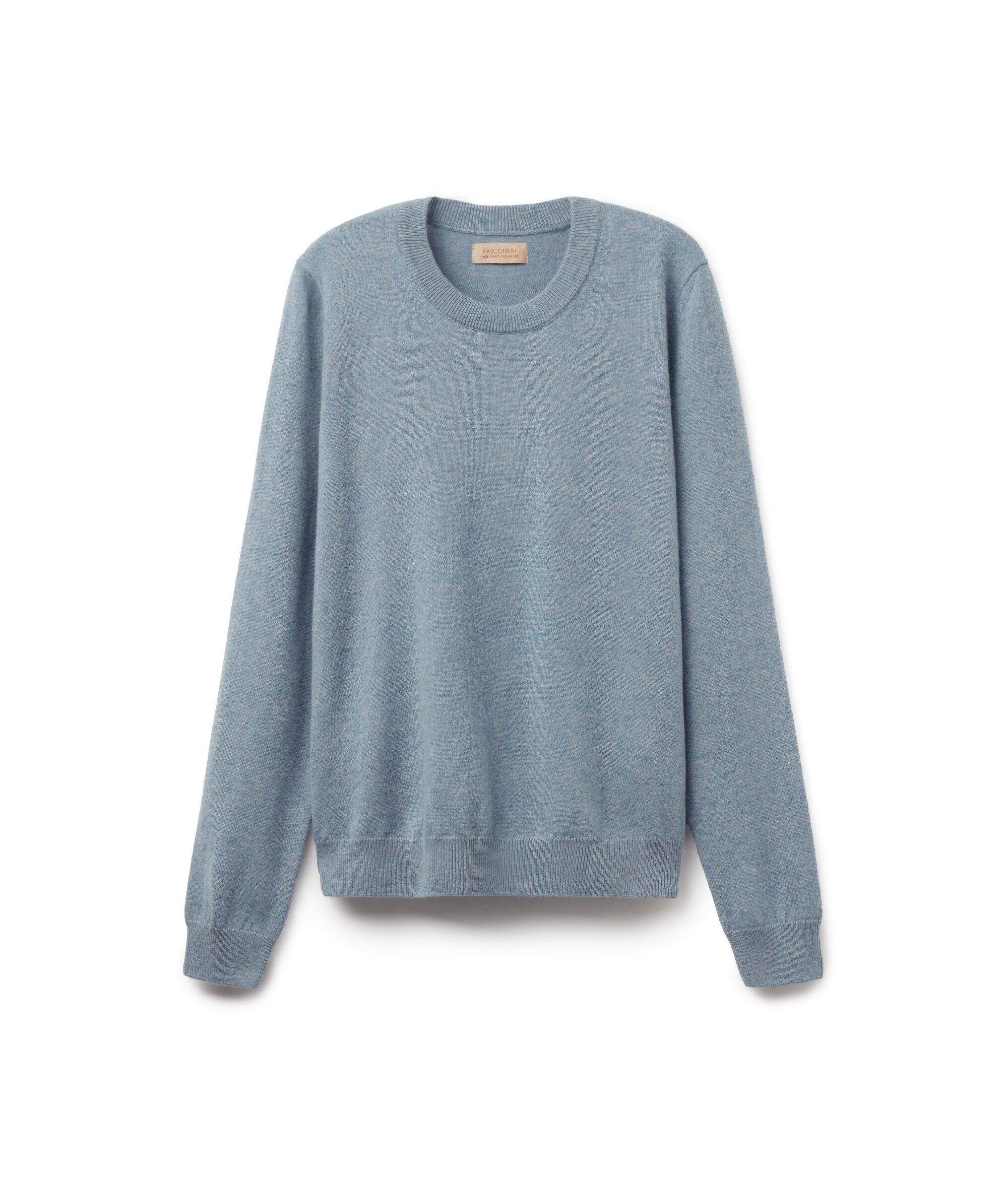 Long-Sleeved Ultrasoft Cashmere Round-Neck Jumper