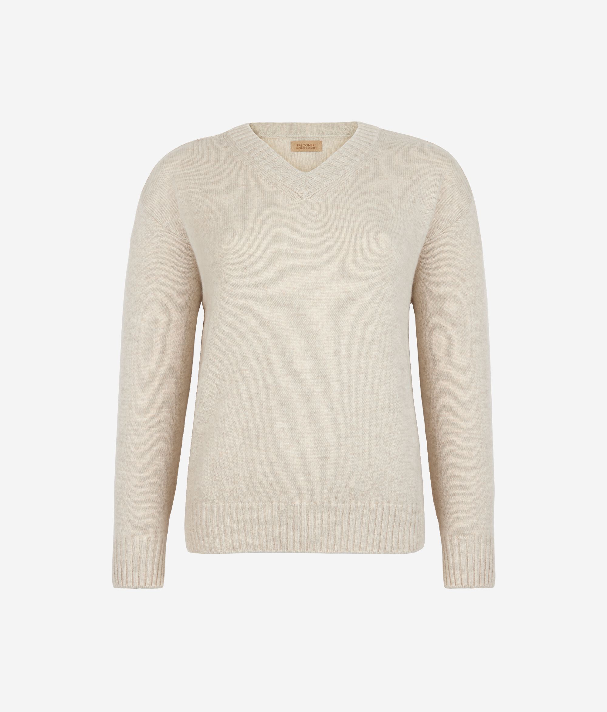 Ultrasoft Cashmere V-Neck Jumper with Set-In Sleeves