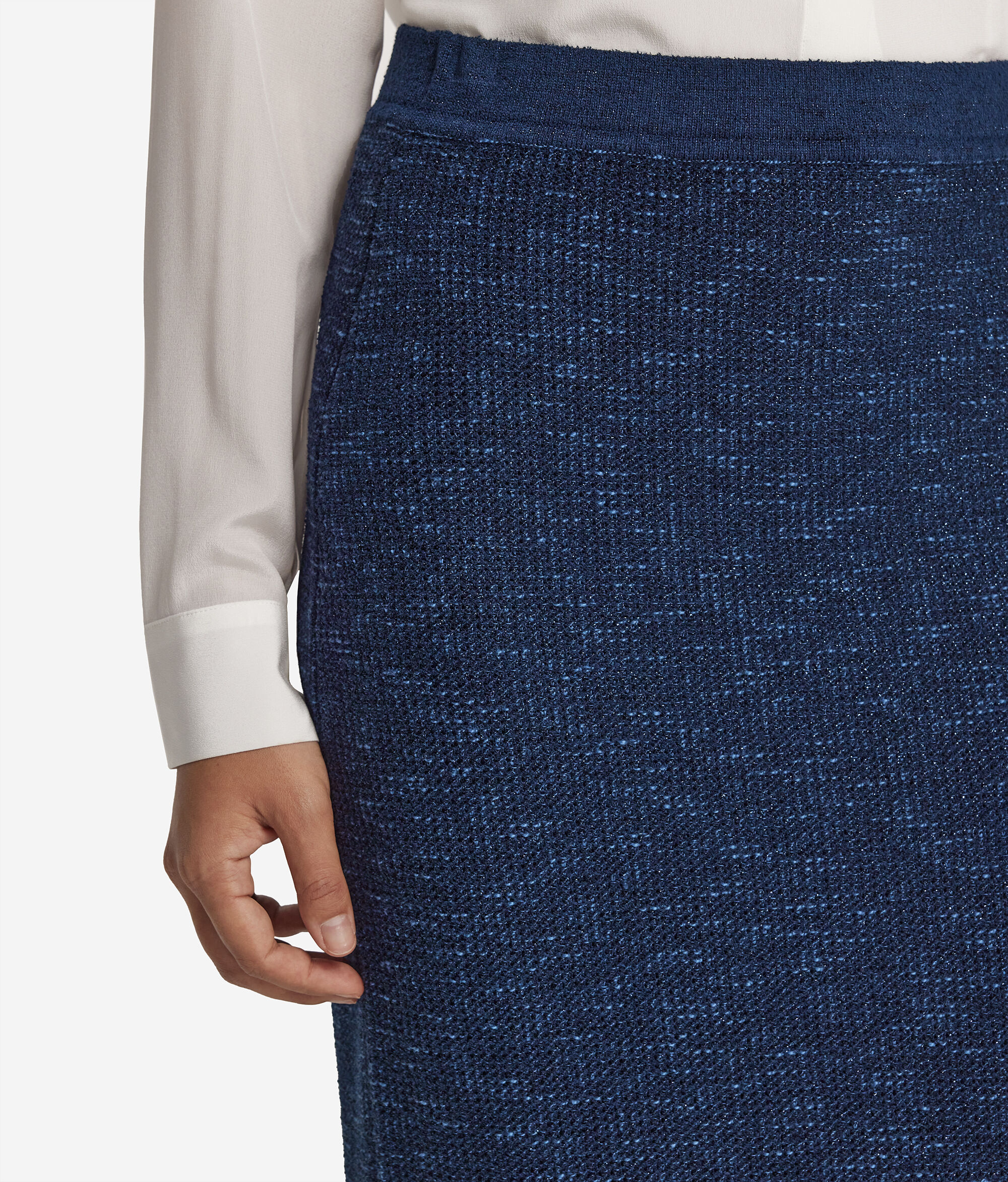 Lamé Midi Skirt