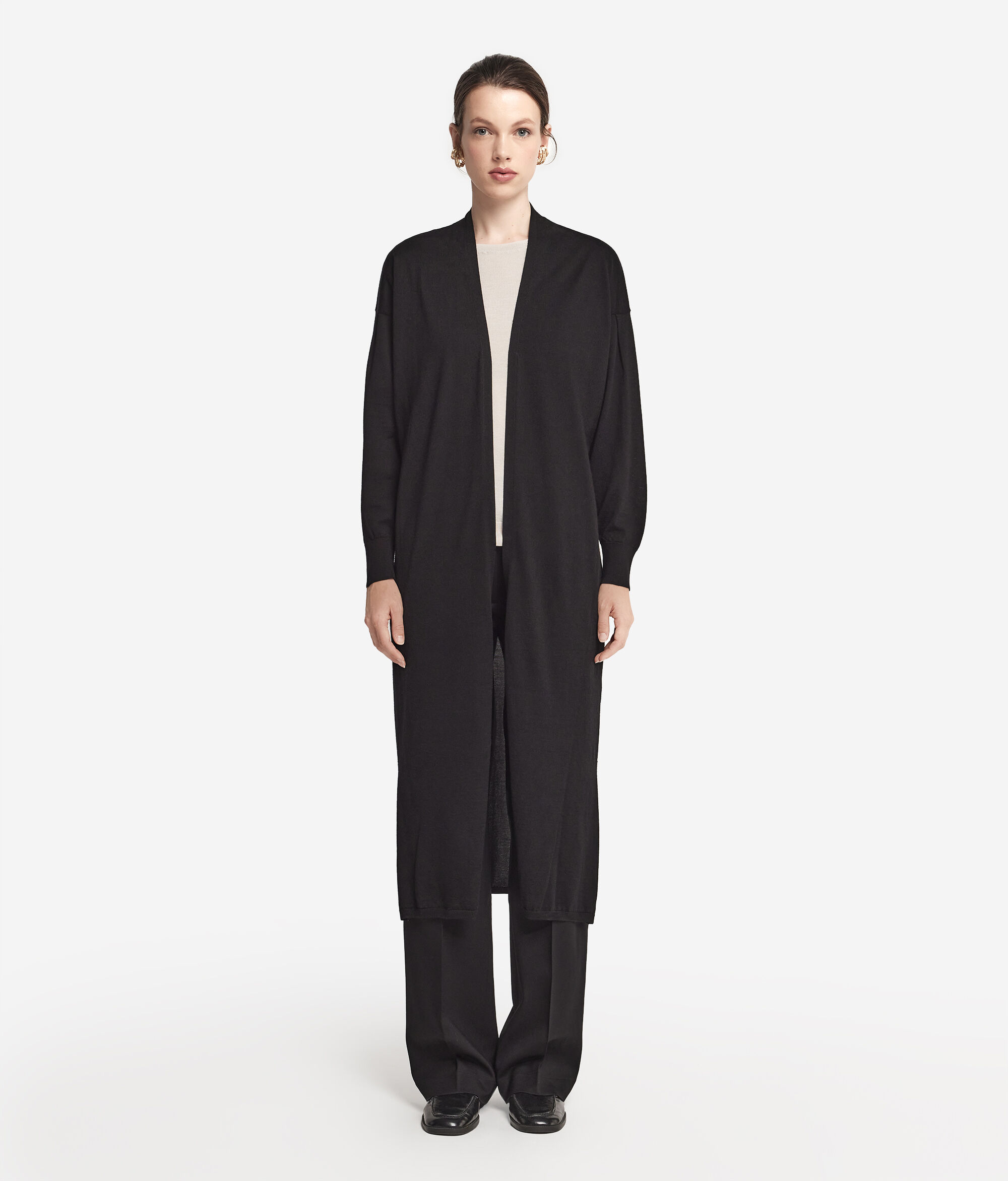 Long Ultrafine Cashmere Cardigan