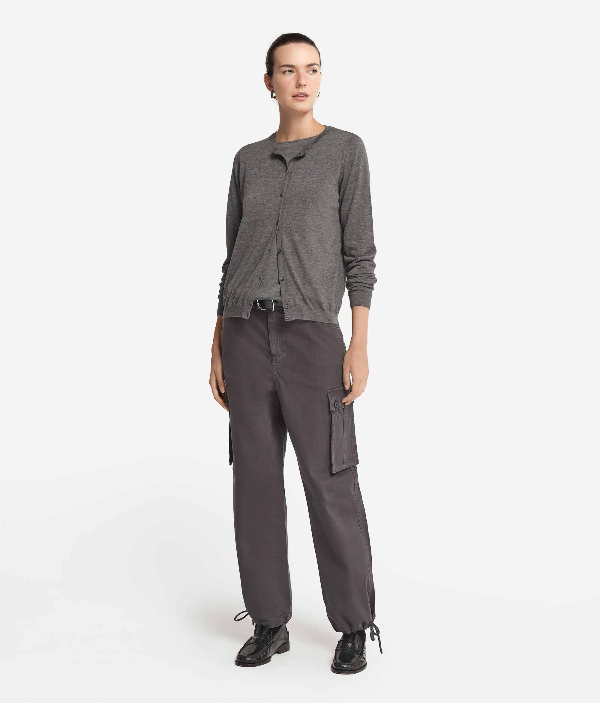 Round-Neck Ultrafine Cashmere Cardigan